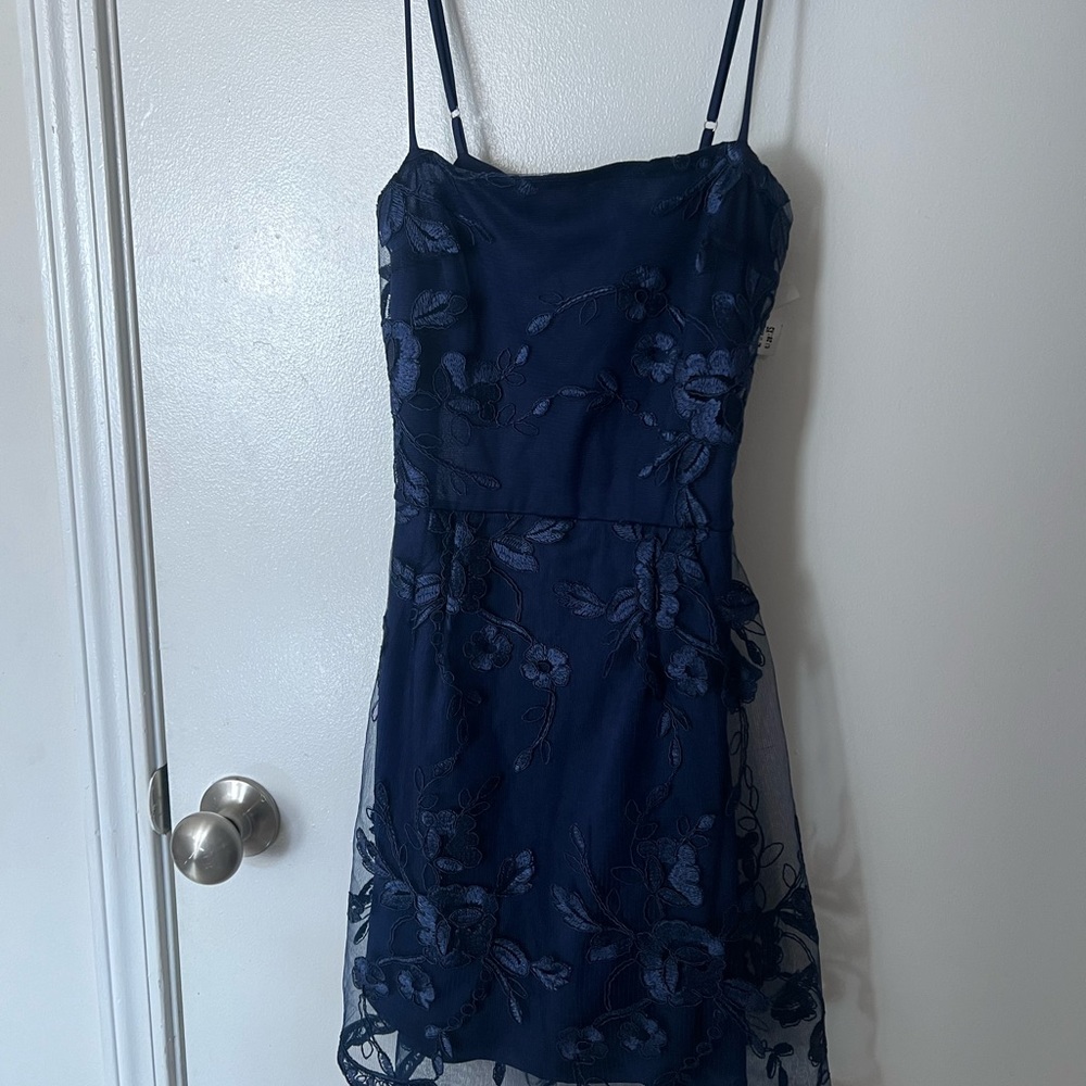 Navy blue cocktail dress